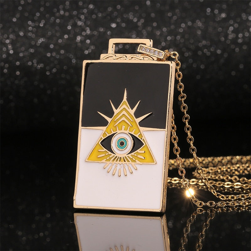 Spiritual-Themed necklaces | All-See-Eye, Evil Eye, Tarot Cazrds