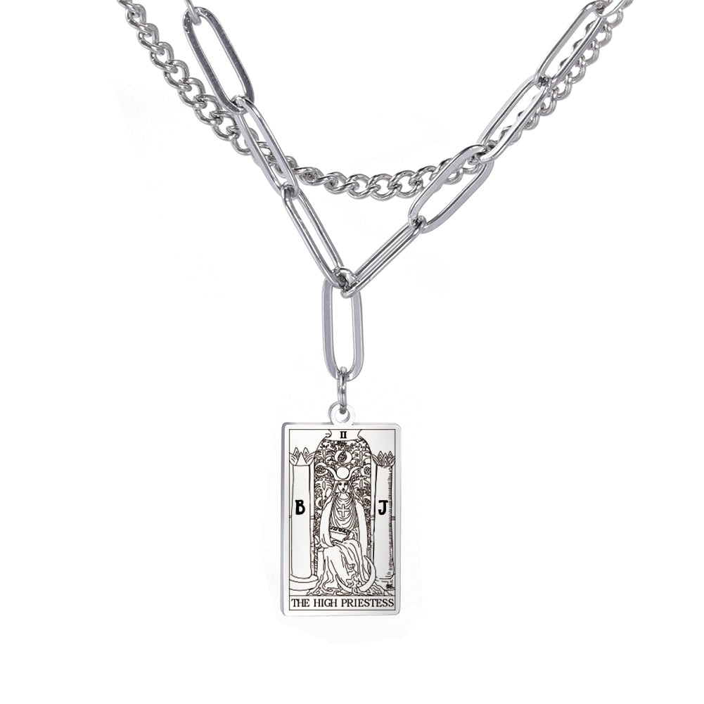 Tarot Card Chain Necklace | Major Arcana, Spiritual Jewelry