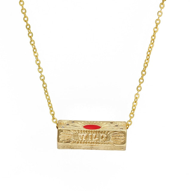 Gold Evil Eye Necklace and Pendant | Hexagonal Shape