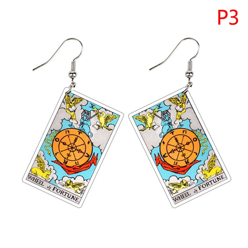 Major Arcana Tarot Card Earrings Set | Rider-Waite-Smith Jewelry