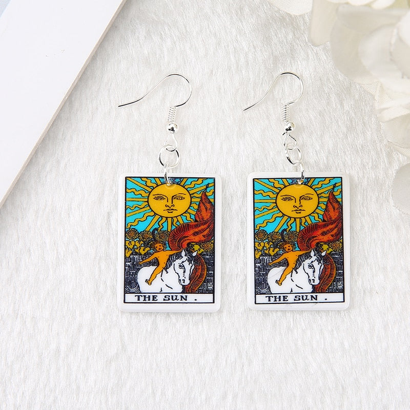 Tarot Cards Earrings | Rider- Waite-Smith, Major Arcana Jewelry