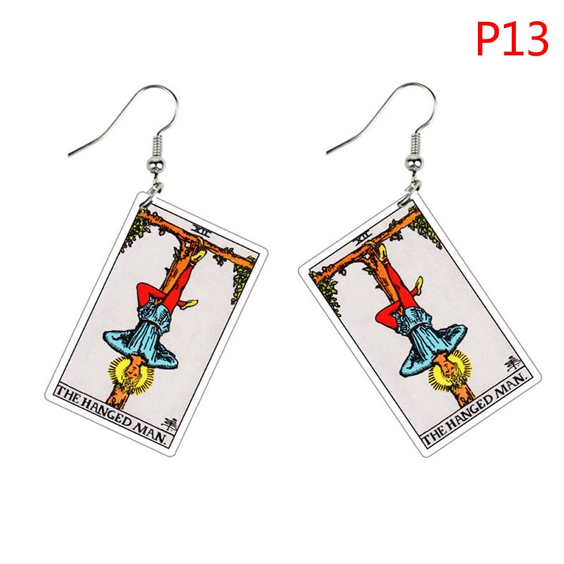 Major Arcana Tarot Card Earrings Set | Rider-Waite-Smith Jewelry