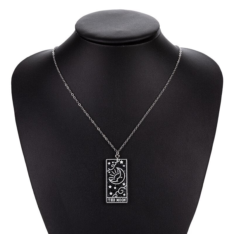 Tarot Card Charm Necklace | Multicolor Major Arcana Jewelry