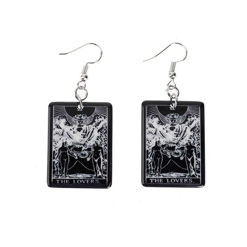 Black & White Major Arcana Earrings