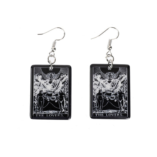 Black & White Major Arcana Earrings