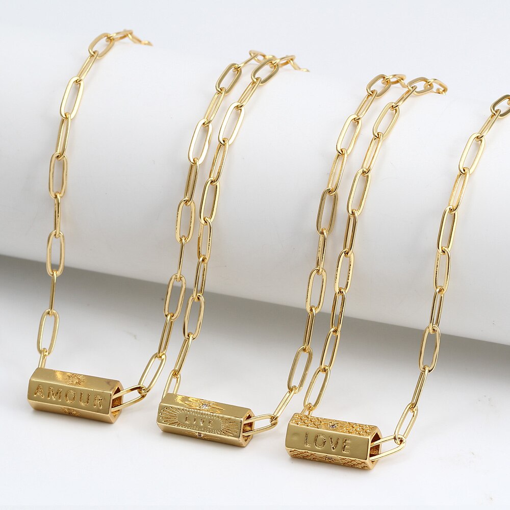 Gold Turkish Evil Eye Hexagonal Necklace | Gold Stainless Steel
