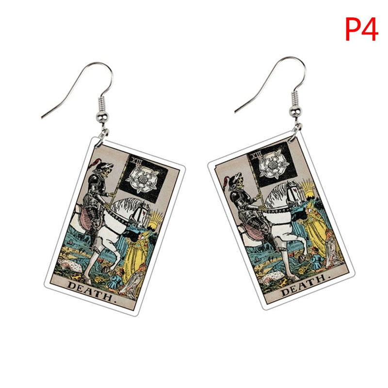 Major Arcana Tarot Card Earrings Set | Rider-Waite-Smith Jewelry