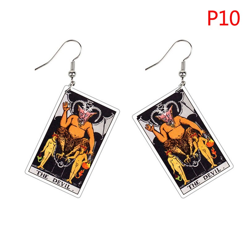 Major Arcana Tarot Card Earrings Set | Rider-Waite-Smith Jewelry