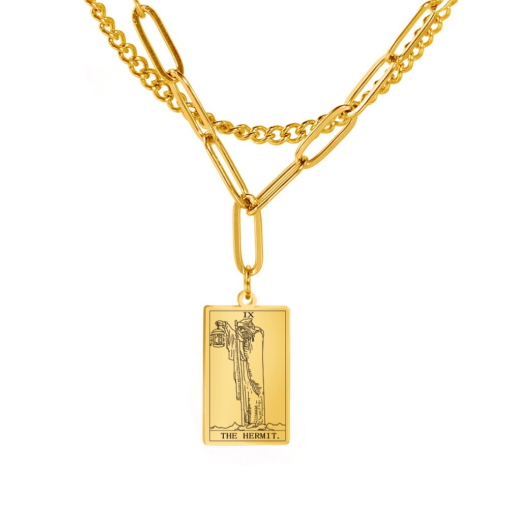 Tarot Card Chain Necklace | Major Arcana, Spiritual Jewelry
