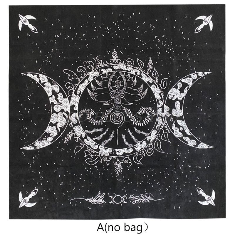 Tarot Card Divination Mat | Moon / Quarter Moon