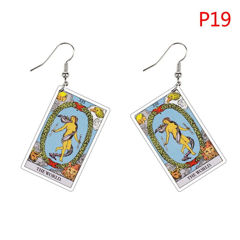 Major Arcana Tarot Card Earrings Set | Rider-Waite-Smith Jewelry