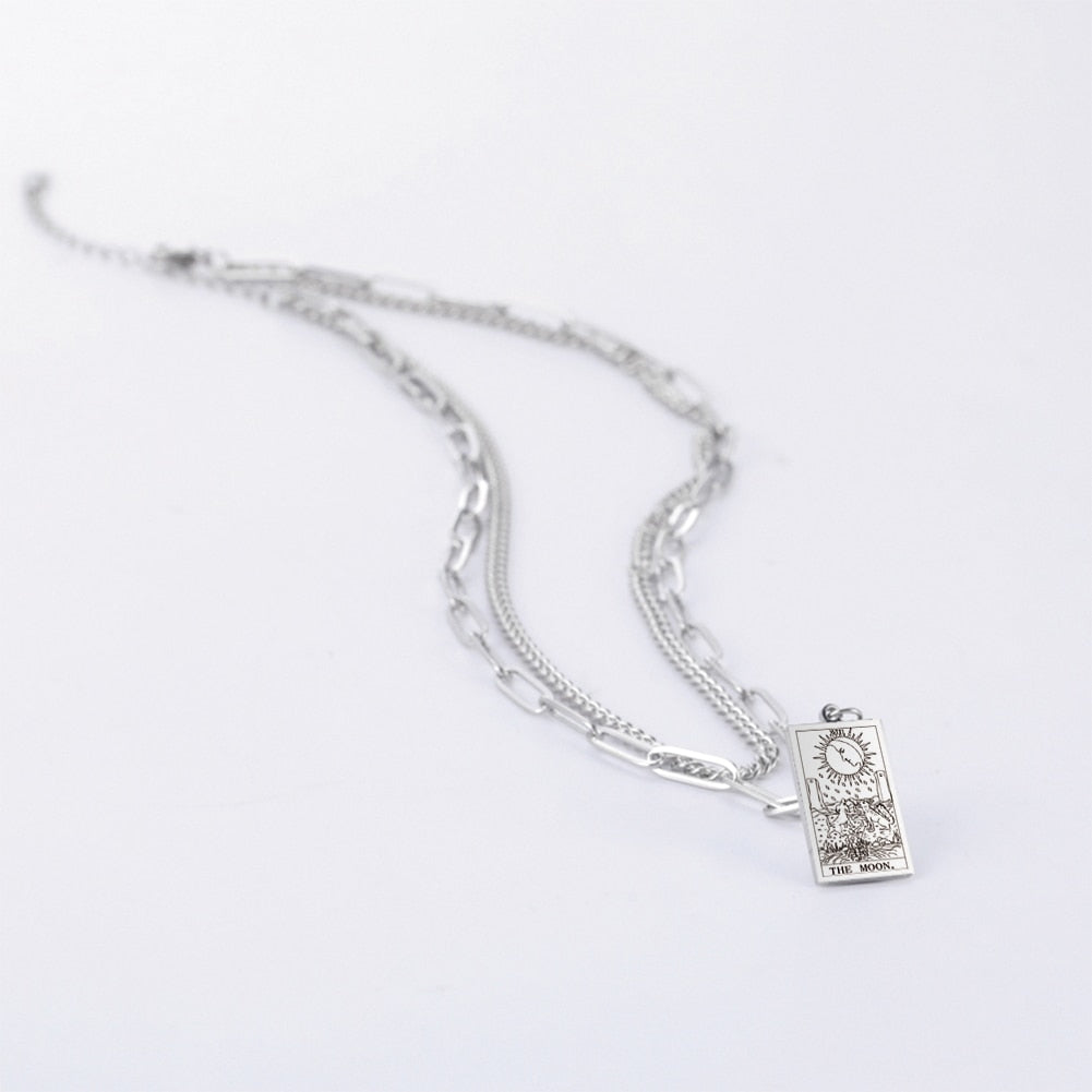 Tarot Card Chain Necklace | Major Arcana, Spiritual Jewelry