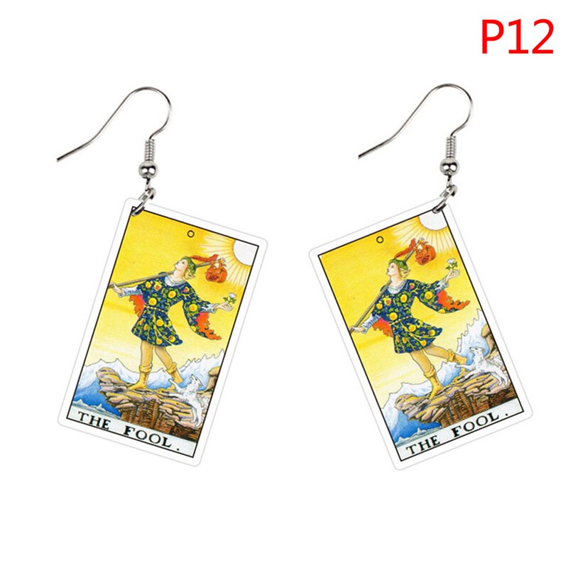 Major Arcana Tarot Card Earrings Set | Rider-Waite-Smith Jewelry
