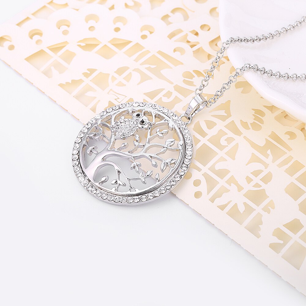 Owl and 'Tree Of Life' Pendant Necklaces | Rose Gold, Gold, and Silver