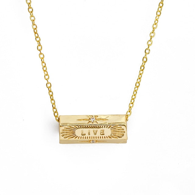 Gold Evil Eye Necklace and Pendant | Hexagonal Shape