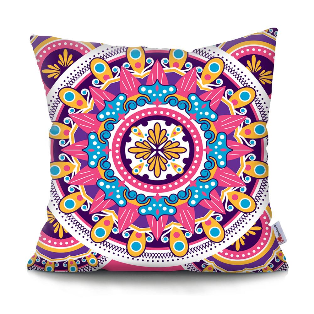 Colorful Mandala Pillow Covers | Spiritual Home Accessories