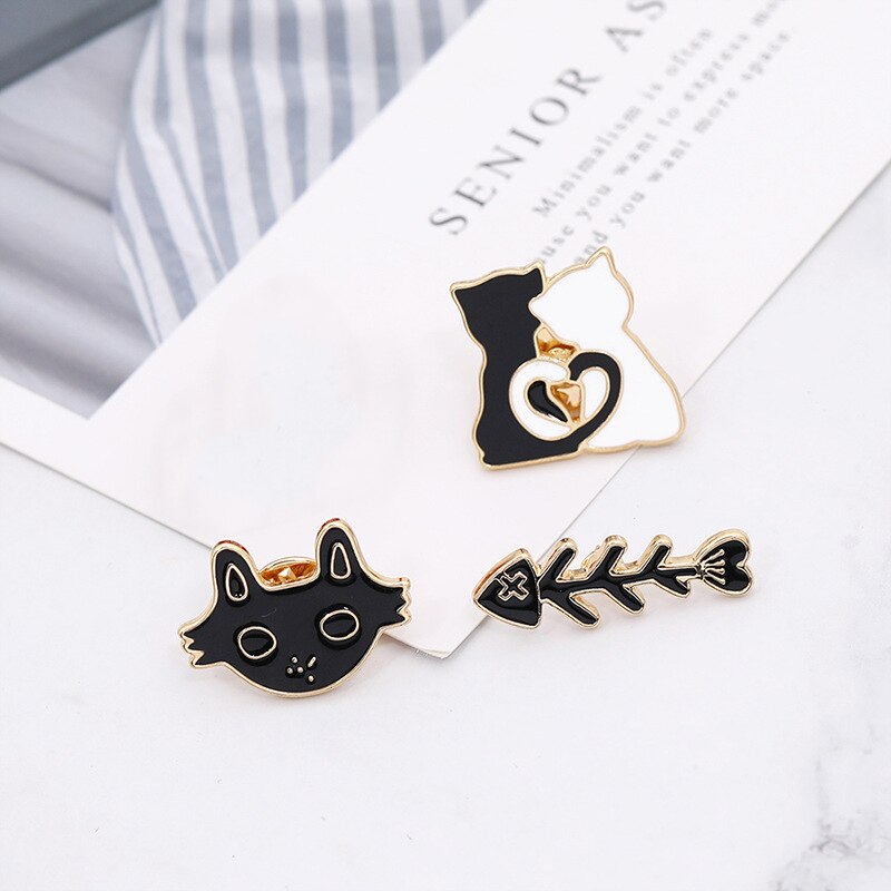Cat - Witch Brooches