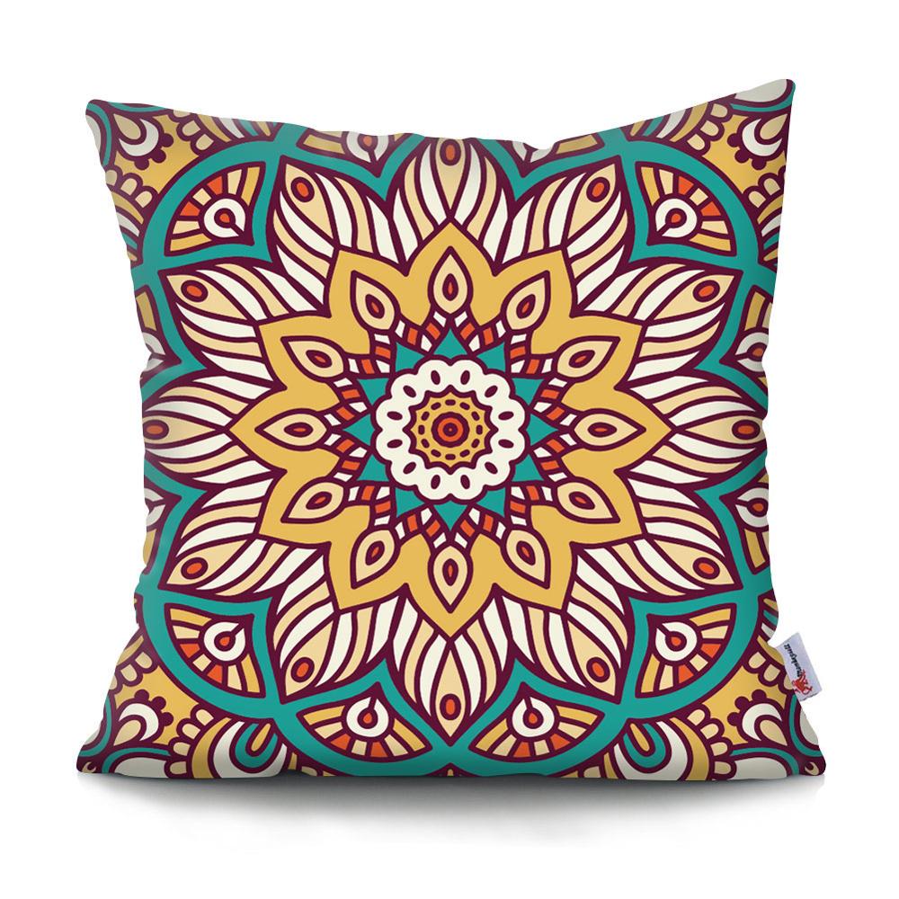 Colorful Mandala Pillow Covers | Spiritual Home Accessories