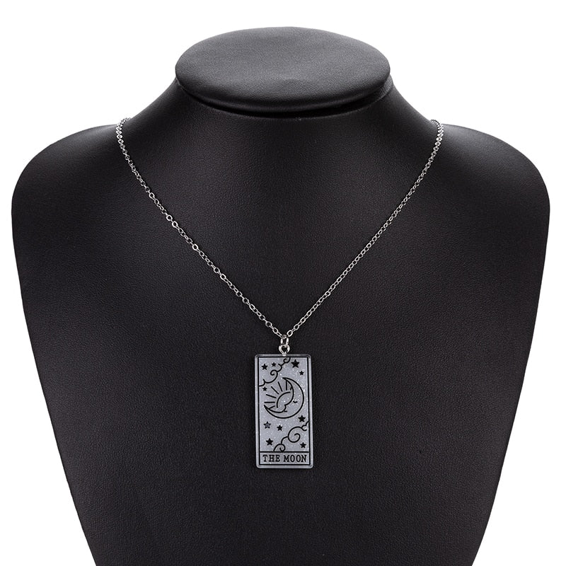 Tarot Card Charm Necklace | Multicolor Major Arcana Jewelry