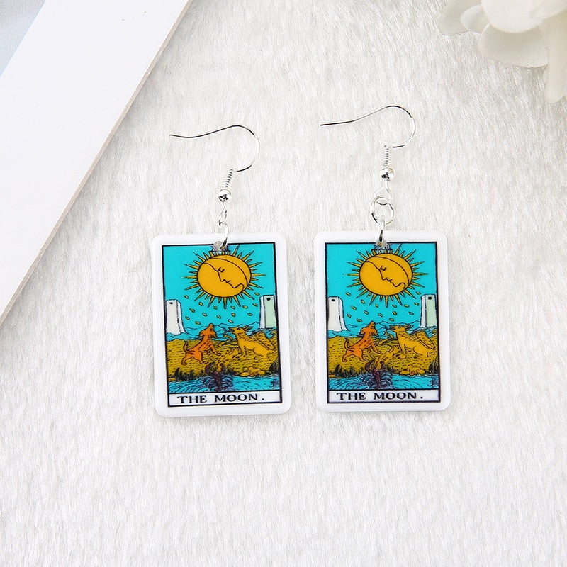 Tarot Cards Earrings | Rider- Waite-Smith, Major Arcana Jewelry