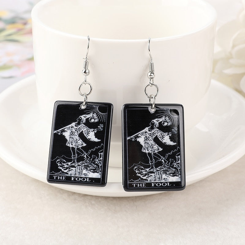 Black & White Major Arcana Earrings