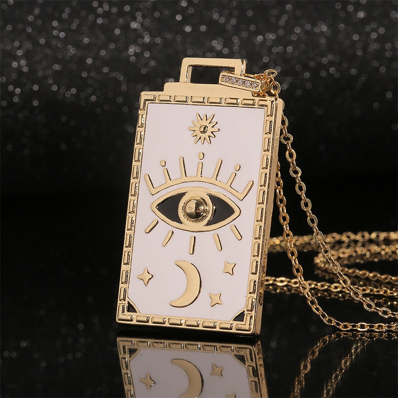 Spiritual-Themed necklaces | All-See-Eye, Evil Eye, Tarot Cazrds