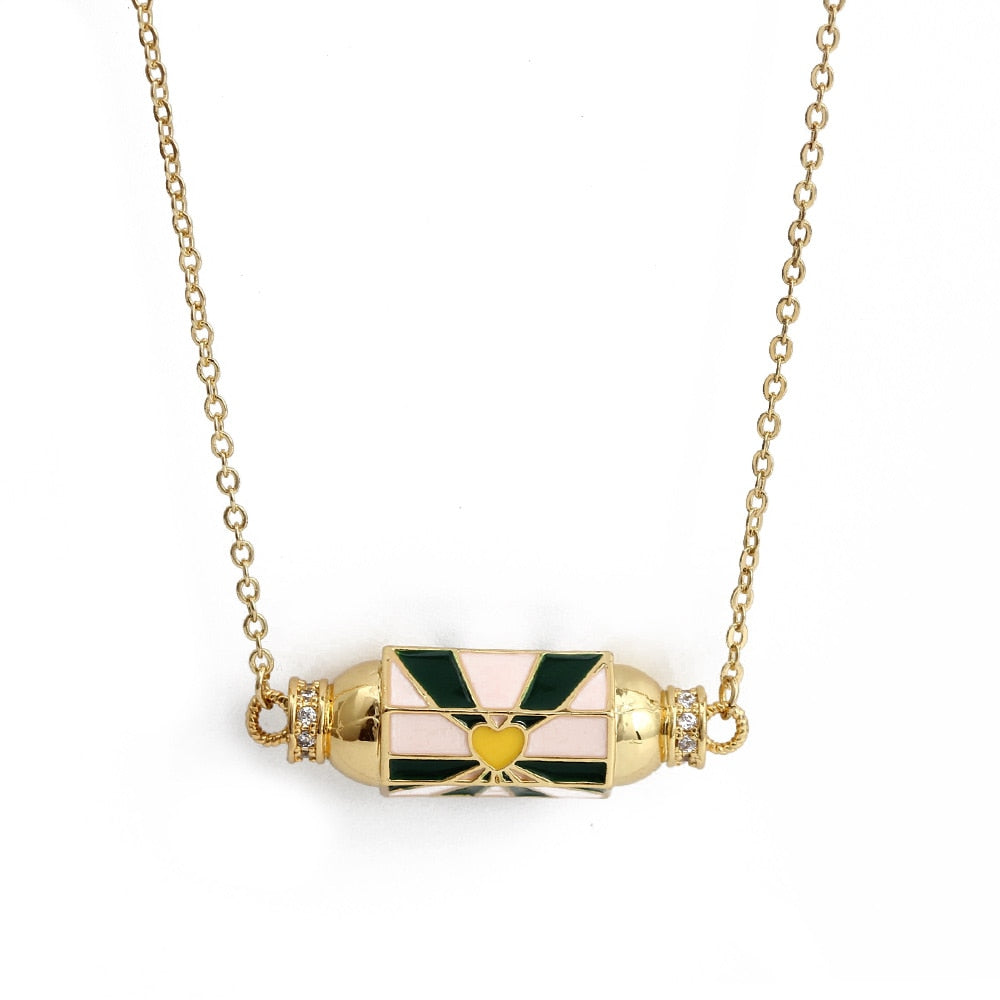 Gold Evil Eye Necklace and Pendant | Hexagonal Shape