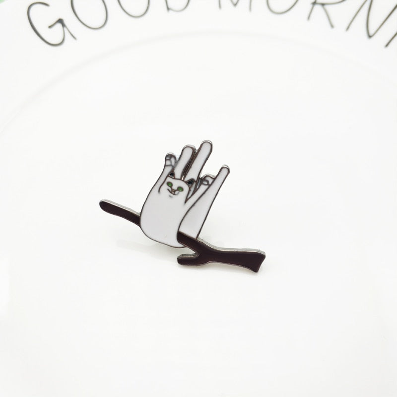 Cat - Witch Brooches