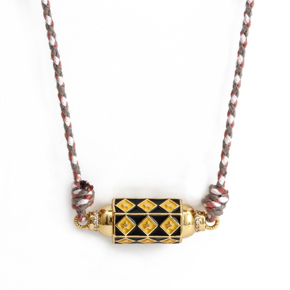 Gold Evil Eye Necklace and Pendant | Hexagonal Shape