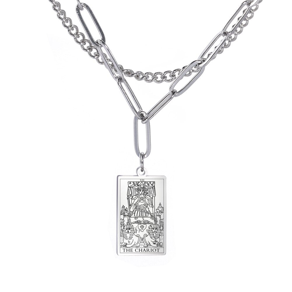 Tarot Card Chain Necklace | Major Arcana, Spiritual Jewelry
