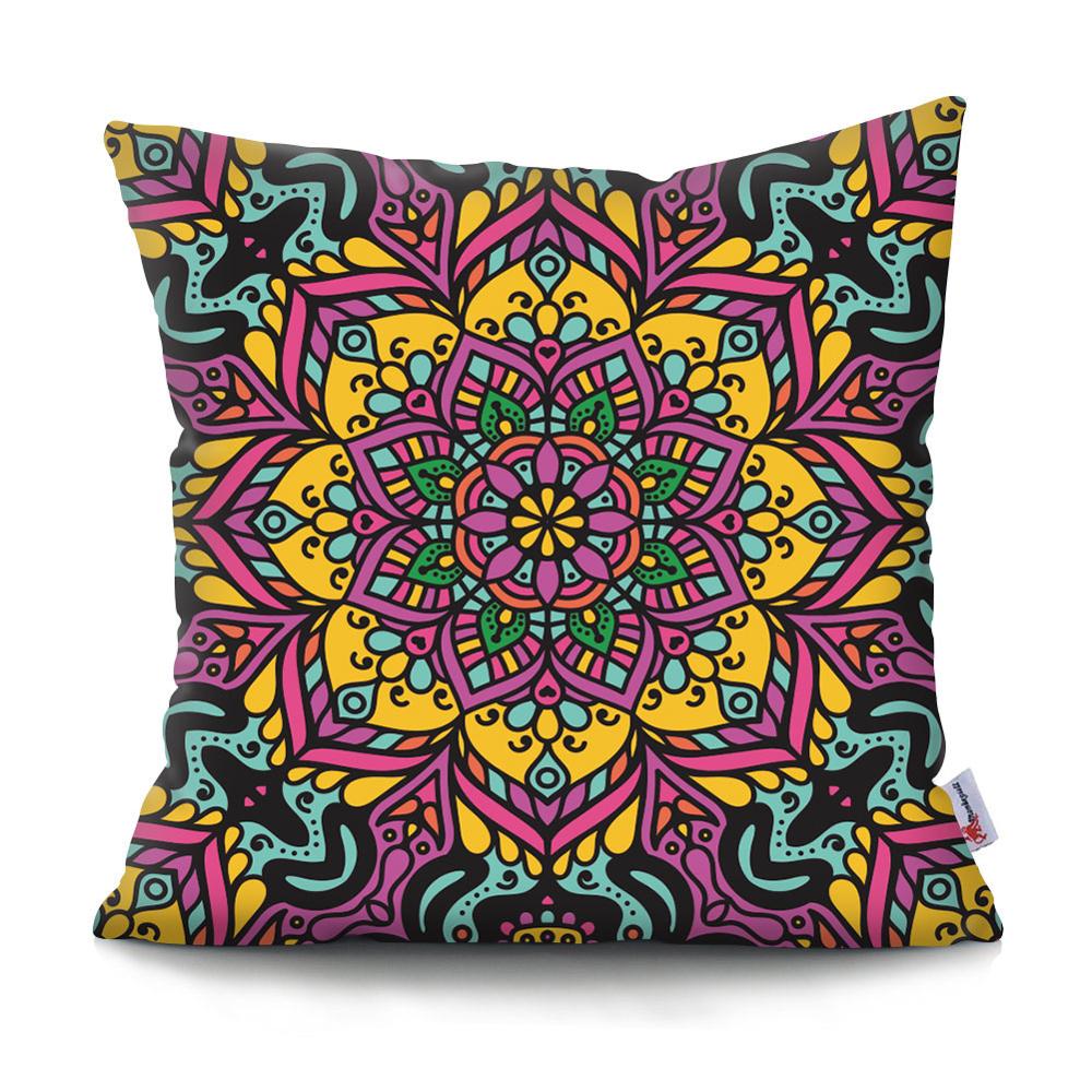 Colorful Mandala Pillow Covers | Spiritual Home Accessories