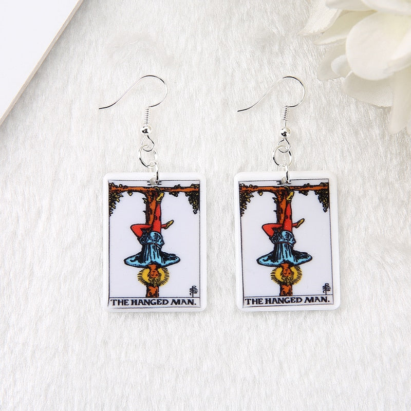 Tarot Cards Earrings | Rider- Waite-Smith, Major Arcana Jewelry