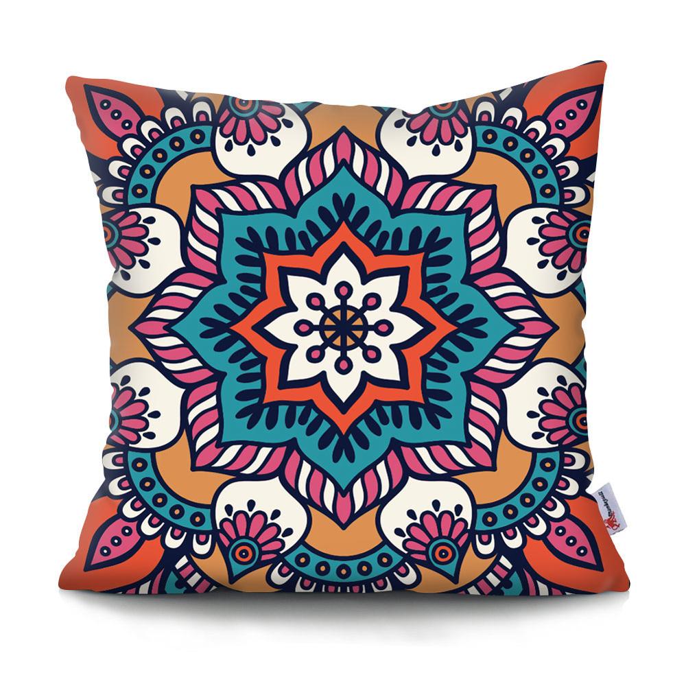Colorful Mandala Pillow Covers | Spiritual Home Accessories