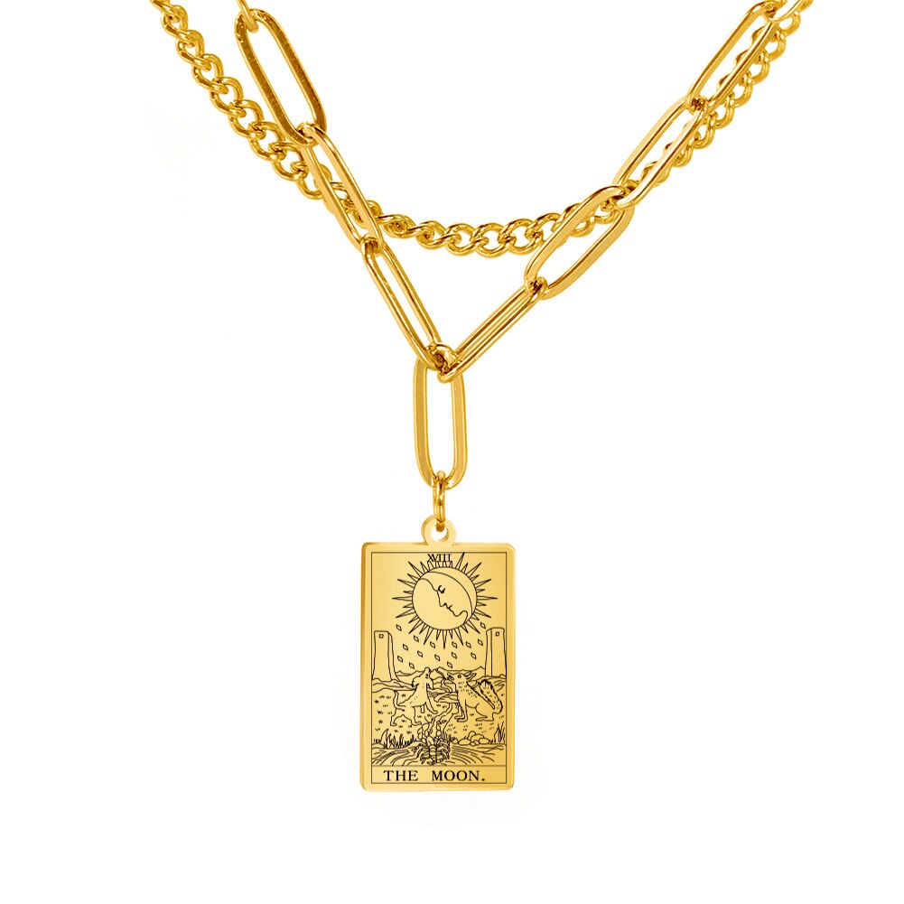 Tarot Card Chain Necklace | Major Arcana, Spiritual Jewelry