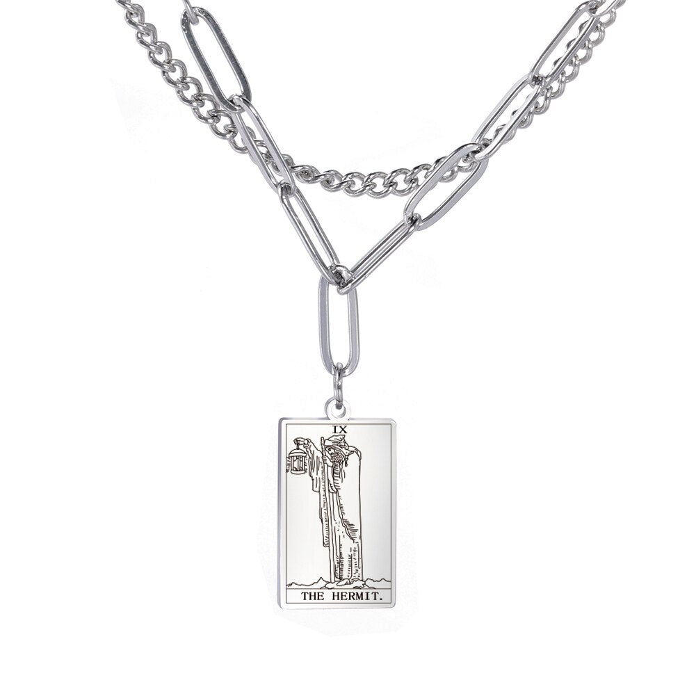 Tarot Card Chain Necklace | Major Arcana, Spiritual Jewelry