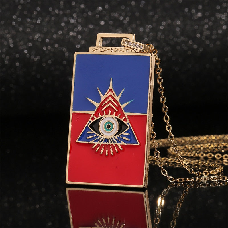 Spiritual-Themed necklaces | All-See-Eye, Evil Eye, Tarot Cazrds