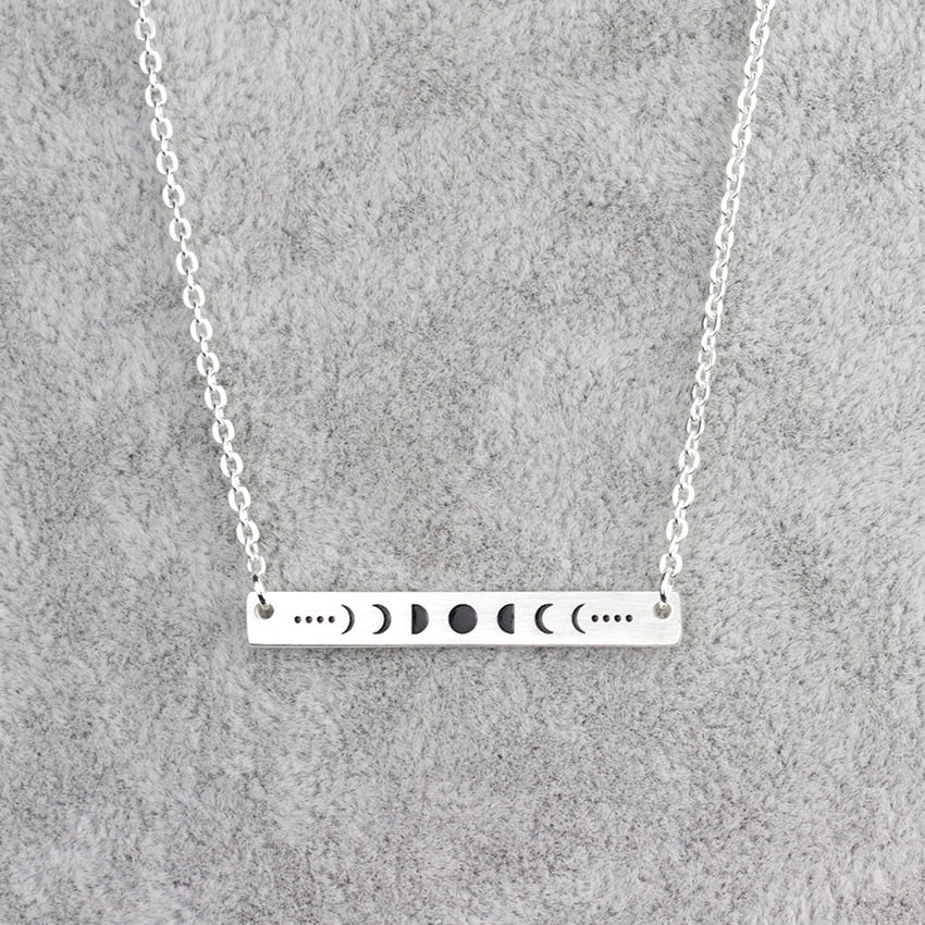 Moon Phase Statement Necklaces | Occult, Spiritual Jewelry