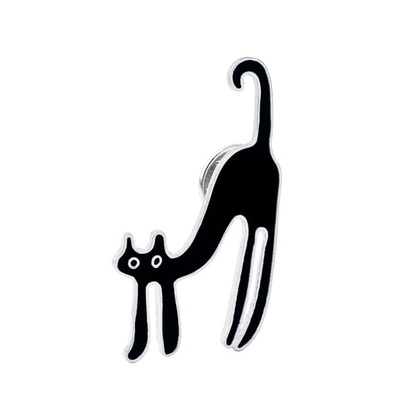 Cat - Witch Brooches