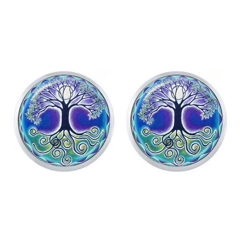 Taoism, Yin Yang Peace & 'Tree of Life' Earrings | Spiritual Earrings