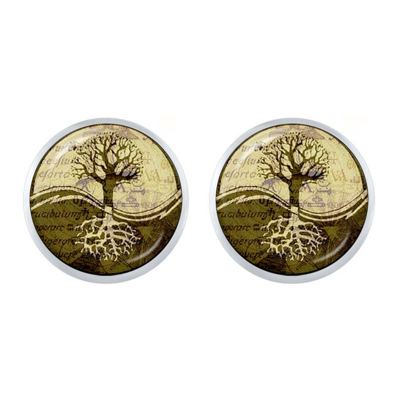 Taoism, Yin Yang Peace & 'Tree of Life' Earrings | Spiritual Earrings