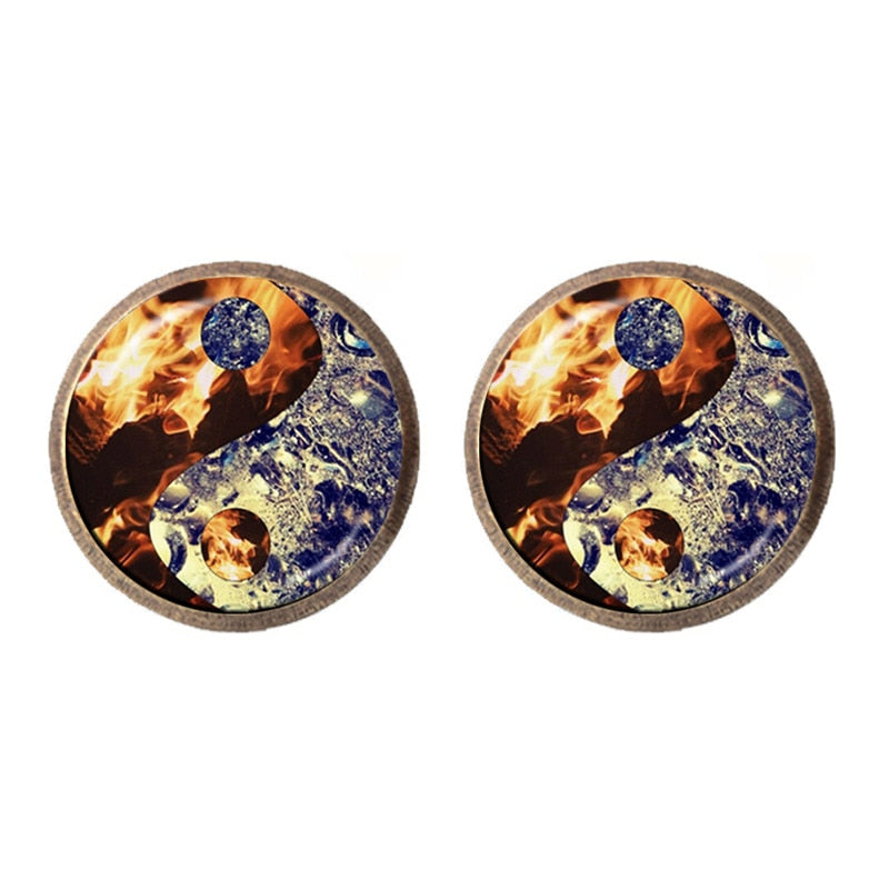 Taoism, Yin Yang Peace & 'Tree of Life' Earrings | Spiritual Earrings
