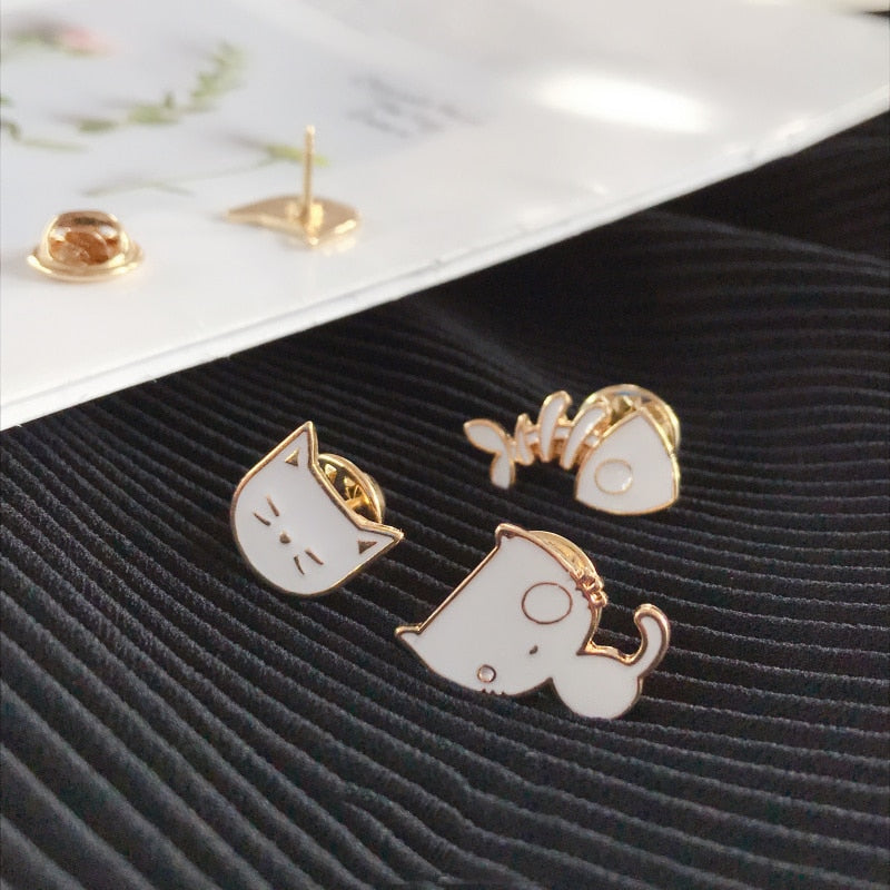 Cat - Witch Brooches