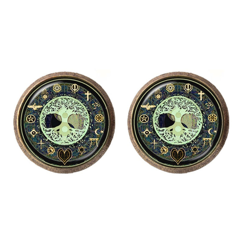 Taoism, Yin Yang Peace & 'Tree of Life' Earrings | Spiritual Earrings