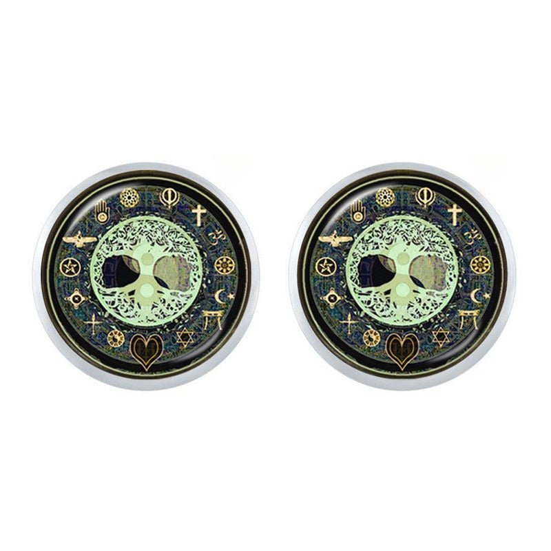 Taoism, Yin Yang Peace & 'Tree of Life' Earrings | Spiritual Earrings