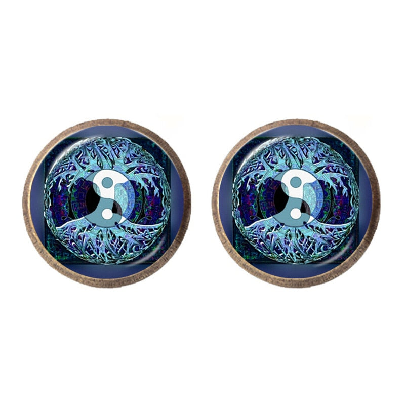 Taoism, Yin Yang Peace & 'Tree of Life' Earrings | Spiritual Earrings