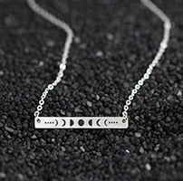 Moon Phase Statement Necklaces | Occult, Spiritual Jewelry