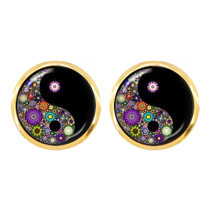 Taoism, Yin Yang Peace & 'Tree of Life' Earrings | Spiritual Earrings