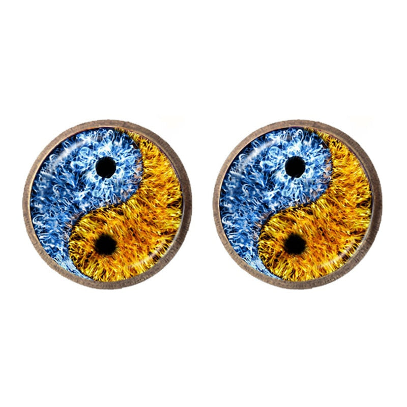Taoism, Yin Yang Peace & 'Tree of Life' Earrings | Spiritual Earrings