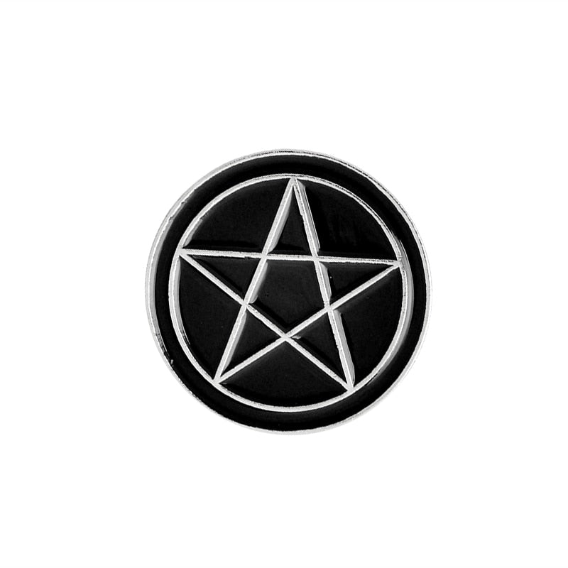 Wicca, Occult Pins | Ouija, Pentacle, Pentagram, Moon Witch, Crystal Ball
