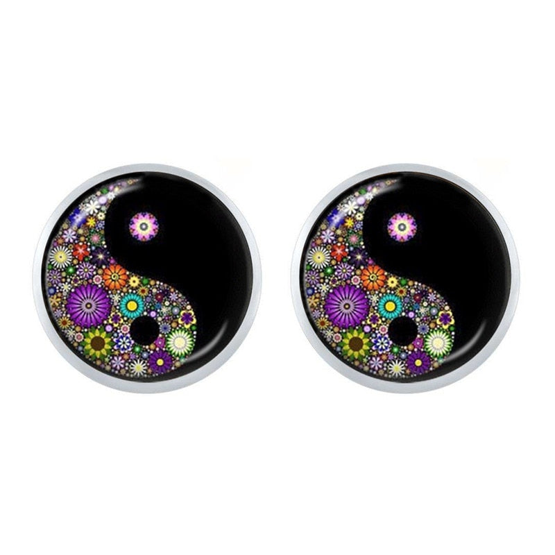 Taoism, Yin Yang Peace & 'Tree of Life' Earrings | Spiritual Earrings